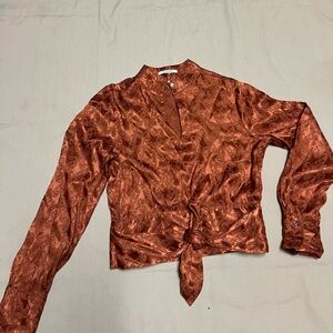 Scotch & Soda Burnt Orange Paisley Blouse